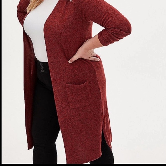 Rust Red Cardigan 5x left - Picture 3 of 13